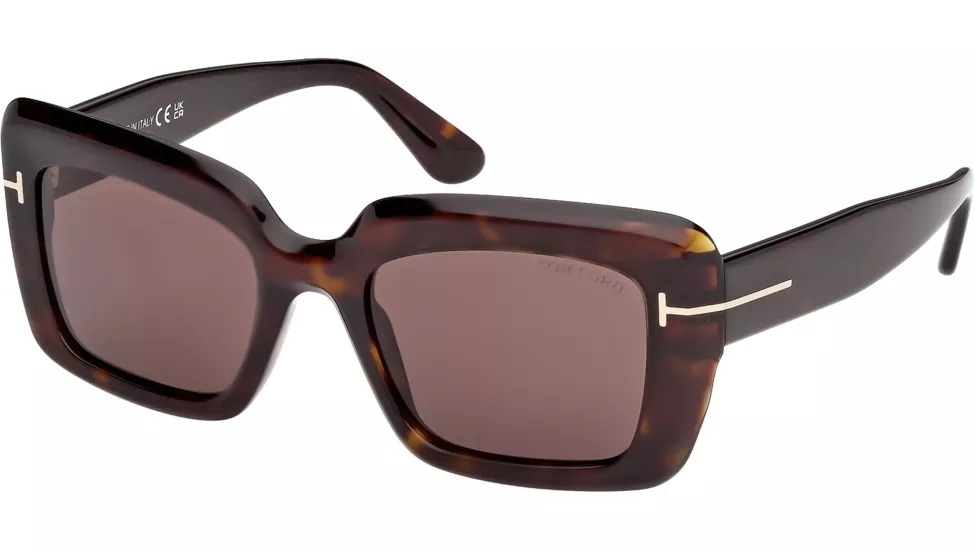 Tom Ford LEILA-02 (FT1318-52E) 52 | Kadın Kahverengi Güneş Gözlüğü
